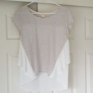 Anthropologie Meadow Rue flutter back top